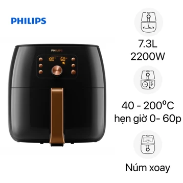 Nồi chiên không dầu Philips HD9280/90 6.2L